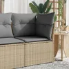 vidaXL Poltrona da giardino senza braccioli con cuscino Anteprima dell’immagine prodotto 2
