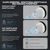 EBERG AXO 100 B Wentylator Łazienkowy 100 mm Klapa Zwrotna Podgląd zdjęcia produktu 6