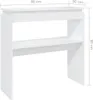 vidaXL Table console blanc 80x30x80 cm bois composite Voir les images du produit 8