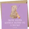 Mr. & Mrs. Panda Grußkarte Didgeridoo Yoga - Lavendeltraum Produktbild-Vorschau 1