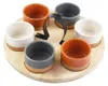 Excellent Houseware 7-teiliges Servierset, Keramik/Bambus, Produktbild-Vorschau 6