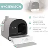 PawHut Kočičí záchod s krytem a víkem, podložka na kočičí Náhled obrázku produktu 4