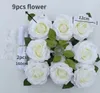 Camerazar Lot de 9 roses roses crème avec ruban décoratif Voir les images du produit 15