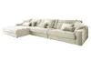 KAWOLA Sofa LANA XL Ecksofa Cord cremeweiß Recamiere links Produktbild-Vorschau 6