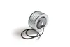 A product shot of a fan motor with a cable on a white background. Voir les images du produit