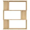 vidaXL Bücherregal/Raumteiler Sonoma-Eiche 80x24x96 cm Produktbild-Vorschau 5