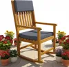 CASARIA® Schaukelstuhl Gartenstuhl Holz Anthrazit 160kg Produktbild-Vorschau 7