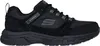A black Skechers sneaker shown from the side. Anteprima dell’immagine prodotto