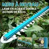 Taille-haie sans fil 21V/8000mAh - Moteur brushless 600W - Voir les images du produit 6