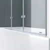 doporro Duschwand für Badewanne Badewannenaufsatz Produktbild-Vorschau 5