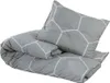 vidaXL Ložní souprava Grey 200x200 cm Bavlna Náhled obrázku produktu 3