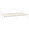 vidaXL Tagesbett-Rahmen Weiß Metall 90×200 cm Produktbild-Vorschau 2