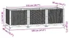 vidaXL Podwyższone łóżko 120x40x38 cm Polipropylen Podgląd zdjęcia produktu 7