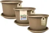 MePla - 3 x Set - Pflanzkübel Cylindro ø 60 + Untersetzer ø Produktbild-Vorschau 1