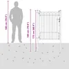 vidaXL Cancello da recinzione HORST 100 x 125 cm in metallo Anteprima dell’immagine prodotto 4