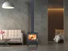 A modern living room with a sofa, coffee table, and a fireplace. Náhľad obrázku produktu