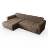 A brown sectional sofa shown from a diagonal angle on a white background. Náhled obrázku produktu