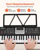 VEVOR Digitálne piano, 61 kláves, s čiastočnou váhou, Náhľad obrázku produktu 3