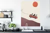 MuchoWow® Poster Hund - Retro - Bus 90x120 cm - Wohnzimmer Produktbild-Vorschau 3
