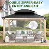 Transparente PVC Plane mit Ösen wasserdicht Terrasse Garten Produktbild-Vorschau 3