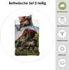 Dinosaurier Kinderbettwäsche Set für Jungen 135x200 80x80 Produktbild-Vorschau 2