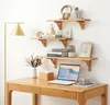 Klassisches massives Eichen-Wandregal, robust, braun, 80 cm Produktbild-Vorschau 2