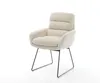 DELIFE Esszimmerstuhl Abelia-Flex mit Armlehnen Cord Beige Produktbild-Vorschau 1