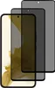 Three screen protectors are layered on top of each other, with the bottom one showing a phone screen. Náhled obrázku produktu