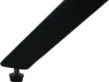 A close-up view of the bottom of a black furniture leg with an adjustable foot. Anteprima dell’immagine prodotto
