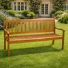 DEGAMO Gartenbank Holzbank Parkbank Bank MARACANA 3-sitzer, Produktbild-Vorschau 2