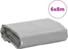vidaXL Abdeckplane Grau 6x8 m 650 g/m² Produktbild-Vorschau 7