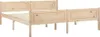 A light wood bed frame with a slatted base, shown from a side-diagonal angle against a white background. Produktbild-Vorschau