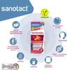 A marketing image for Sanotact EisenKomplex, showing the product packaging and highlighting its features with icons and text. Produktbild-Vorschau