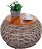 Tavolino HWC-M30, tavolino in rattan tavolino da fiori Anteprima dell’immagine prodotto 1