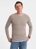 OMBRE Pullover Baumwolle V-1 Regular Fit OM-SWSW-0103 brown Produktbild-Vorschau 12