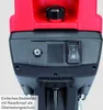 Close-up of the control panel of a garden shredder. Voir les images du produit