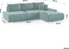 FEDVE Ecksofa Eckcouch DHAKA L Form Sofa mit Schlaffunktion Produktbild-Vorschau 7