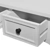 vidaXL Coiffeuse Console à trois tiroirs Blanc Voir les images du produit 5