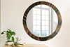 Ø80cm Spiegel - Glasrahmen mit Aufdruck - Wandspiegel Produktbild-Vorschau 2