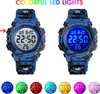 Alienwork Seven-color LED Digital Kinderuhr Jungen Mädchen Produktbild-Vorschau 2