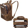 ROYALZ "Broadway" Leder Rucksack Damen Herren mittelgroß - Produktbild-Vorschau 4