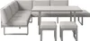 home24 Dining-Loungeset - 5-teilig - Aluminium / Polyester Produktbild-Vorschau 9