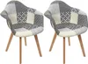 Lot de 2 Fauteuils - HOME DECO FACTORY - Patchwork - Voir les images du produit 12