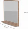 Badspiegel mit Ablage Sonoma - H:70 x B: 60  cm - Bathroom Produktbild-Vorschau 2