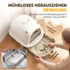 PawHut Katzentoilette Edelstahl mit abnehmbar Deckel Produktbild-Vorschau 4