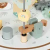 Tavolo didattico rotondo in legno con trenino magnetico e Anteprima dell’immagine prodotto 10