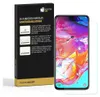A product box and a smartphone with a screen protector are shown. Produktbild-Vorschau