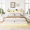 Boxspringbed 140x200 cm met hydraulische opbergruimte, Productafbeelding-voorbeeld 2