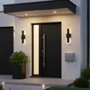 Rosikey 2 Stücke LED Wandleuchte Innen/Aussen schwarz, 40cm Produktbild-Vorschau 8
