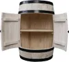 Holzbar Fass 80x55 cm – Massiver Holz Barschrank für Produktbild-Vorschau 1